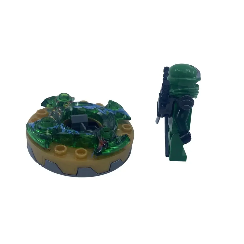 LEGO Ninjago Lloyd ZX Green Ninja Minifigure njo0065 Shoulder Armor + Spinner
